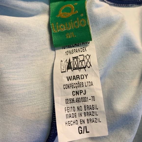 Liquido Patterned Legging Silver Feathers - Picture 3 of 4